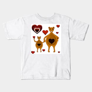 Toon Love Design (White) by SpikynBougiee Kids T-Shirt